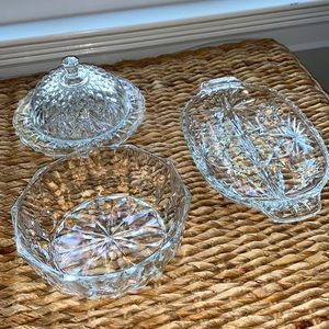 Set of Antique Glass Wear